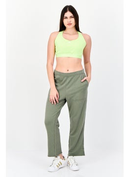 Aerie Women Regular Fit Solid Sweatpants, Olive  - Image 4