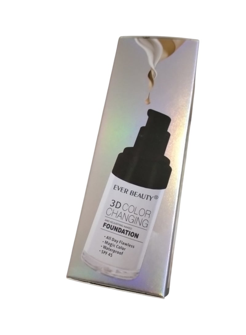ايفر بيوتي فاونديشن SPF 45 – متغير اللون ليطابق بشرتك ومظهر طبيعي - Image 1