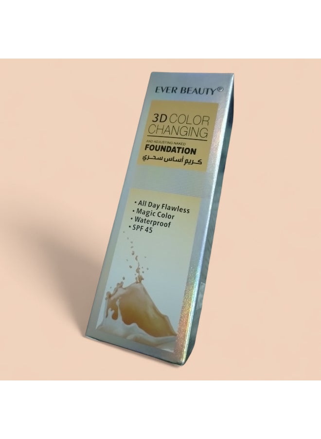 ايفر بيوتي فاونديشن SPF 45 – متغير اللون ليطابق بشرتك ومظهر طبيعي - Image 3