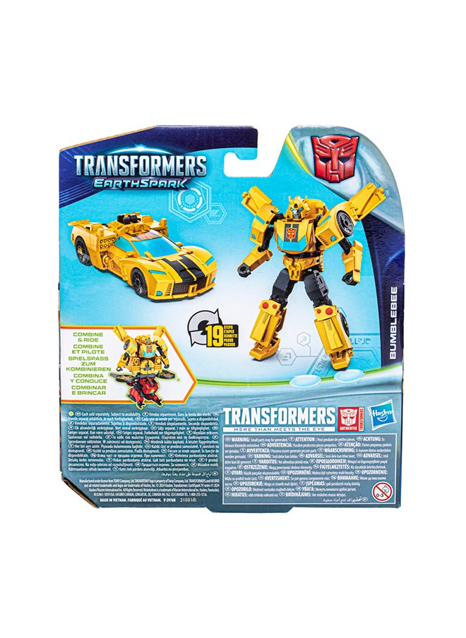 HASBRO - TRANSFORMERS بامبلبي من فئة المحارب إيرث سبارك، تمثال عمل روبوت 5 بوصات، يتحول في 19 خطوة، ألعاب تفاعلية للأولاد والبنات من سن 6 سنوات فما فوق  - Image 3