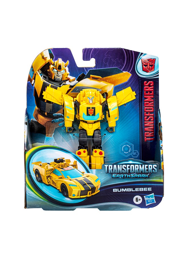 HASBRO - TRANSFORMERS بامبلبي من فئة المحارب إيرث سبارك، تمثال عمل روبوت 5 بوصات، يتحول في 19 خطوة، ألعاب تفاعلية للأولاد والبنات من سن 6 سنوات فما فوق  - Image 2