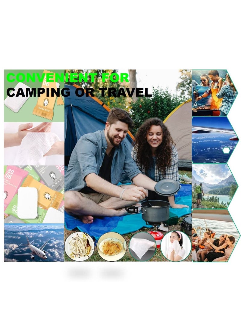 KASTWAVE - Compressed Towel, Pure Cotton Thickened Disposable Face Towel, Travel, and Camping Emergency Towel, Soft Convenient and Durable, Suitable for Home、 Hotel and Outdoor Use (20 Pcs) - Image 1
