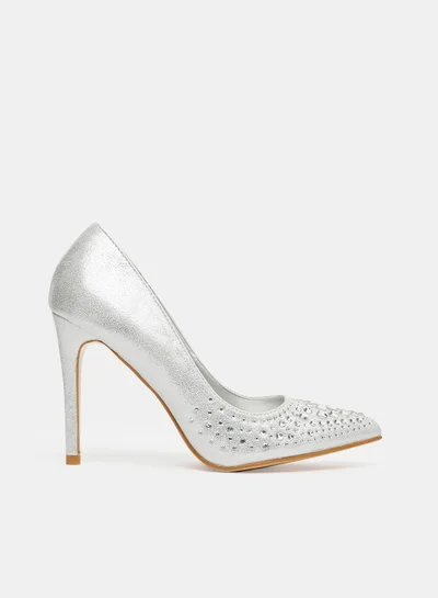 Spot-On Embellished High Heel Pumps