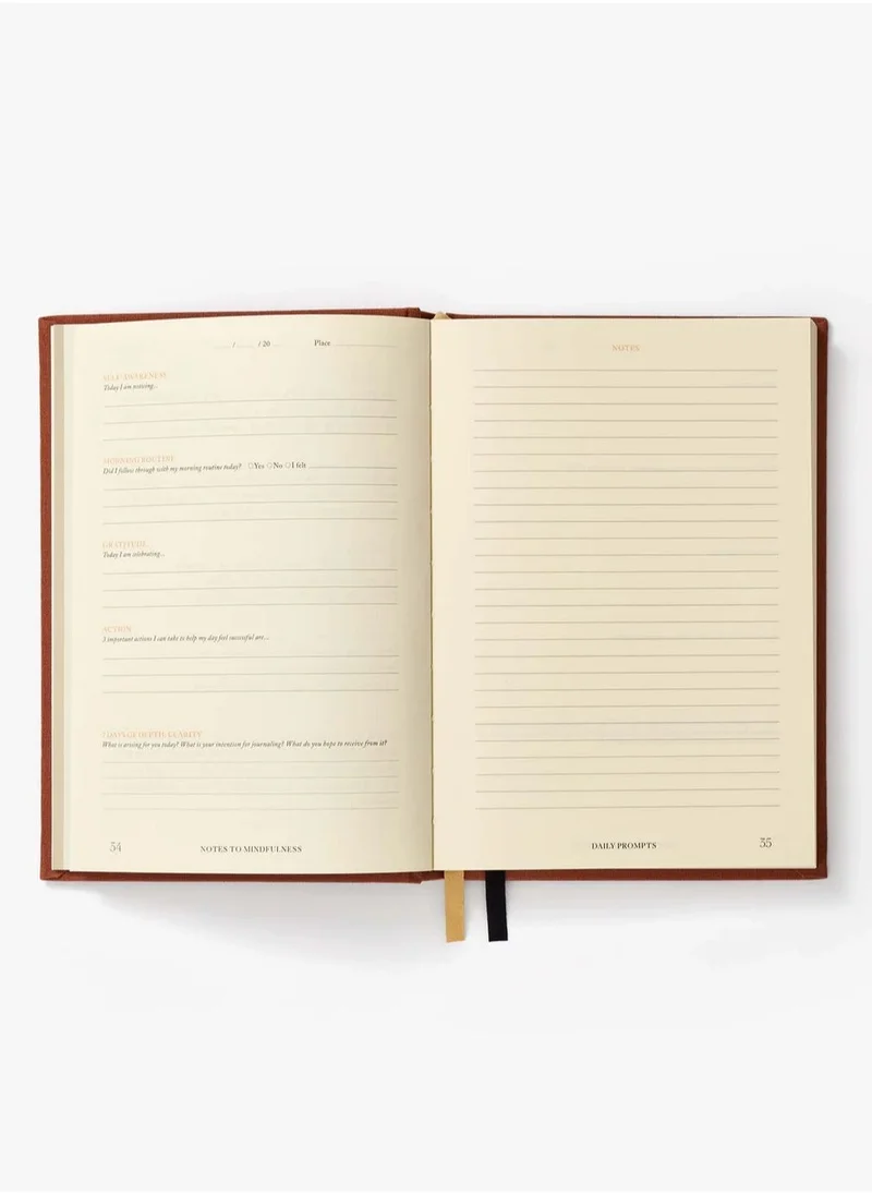 Intelligent Change Brown Printed Journal Elegant Tree Design