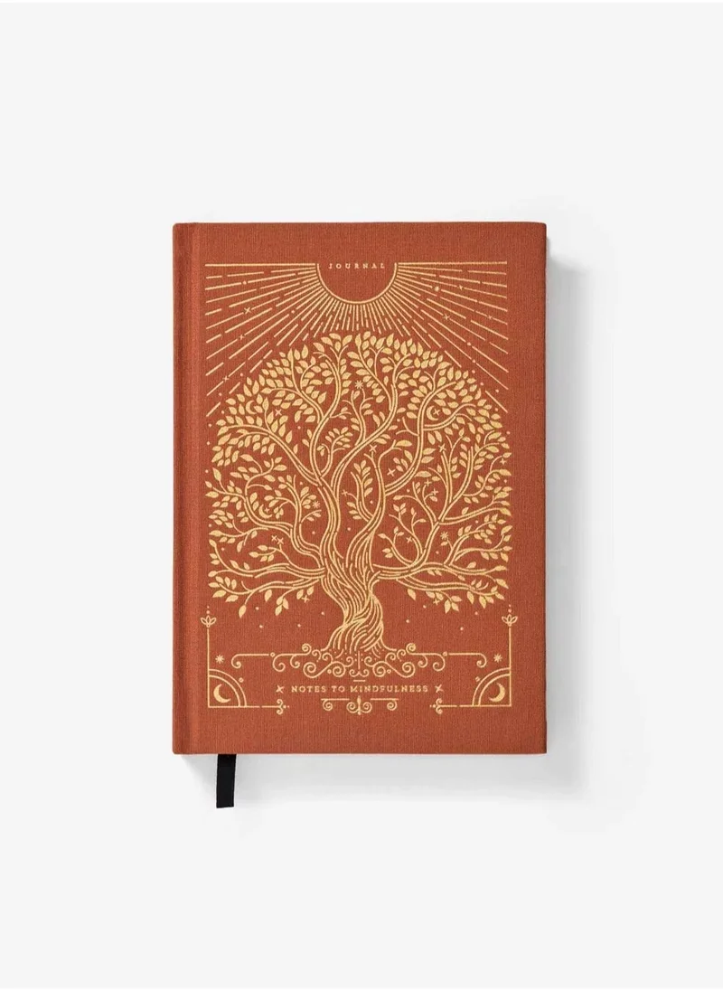 Intelligent Change Brown Printed Journal Elegant Tree Design