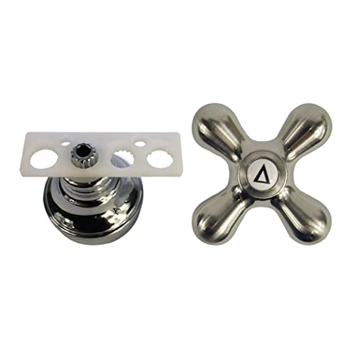 Danco 89255P Cross-Arm Tub/Shower & Sink Faucet Handle, Fits 2-3 Handle Faucets, Does NOT FIT Delta & Moen FAUCETS, Brushed Nickel 2-Pack - Image 3