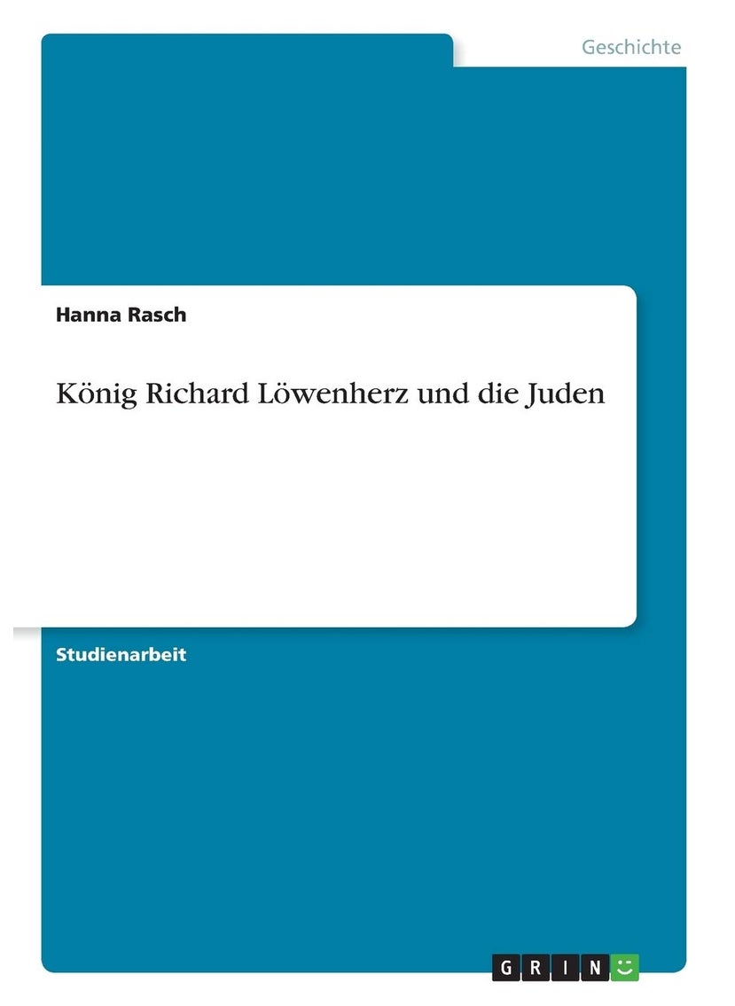 König Richard Löwenherz und die Juden 