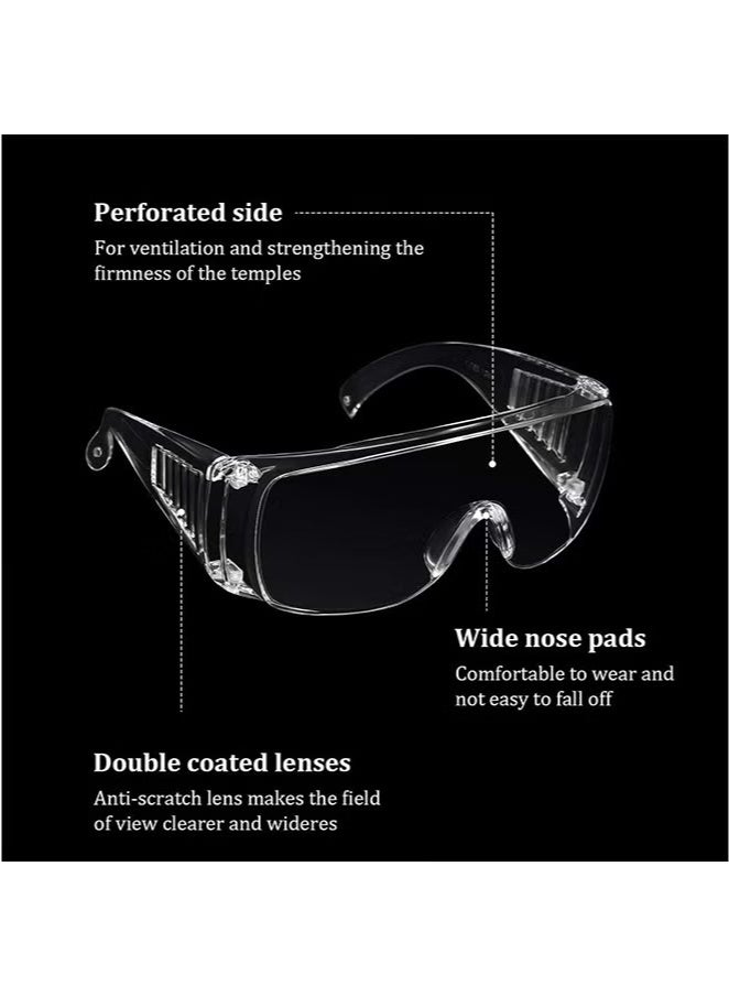 Generic 2 Pcs Clear Safety Glasses, Anti Dust Impact Scratch Resistant Splash Proof Goggles, for Shooting, Lab, Outdoor, Workplaces - Image 3