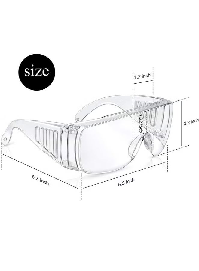 Generic 2 Pcs Clear Safety Glasses, Anti Dust Impact Scratch Resistant Splash Proof Goggles, for Shooting, Lab, Outdoor, Workplaces - Image 2