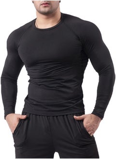 DAREU Men's Long Sleeve T-Shirts Quick Dry Breathable Sports Shirts for Running Workout Rash Guard M  - Image 3