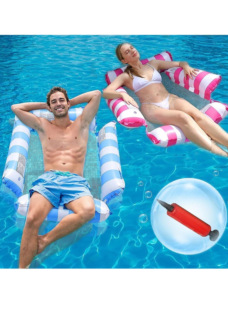 Inflatable Pool Floats Hammock, 4-in-1 Multi-purpose Portable Water Pool Floats - Image 3