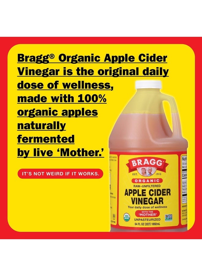 Bragg Organic Apple Cider Vinegar with the Mother - 64 fl oz - Raw and Unfiltered - Image 4