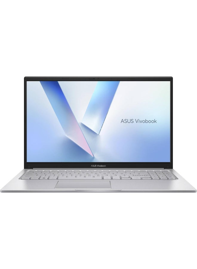 ASUS Vivobook 15 Laptop, 15.6" FHD IPS Display, Intel Core 7 150U, 8GB RAM, 512GB PCIe 4.0 SSD, Intel Graphics, Wi-Fi 6, Chiclet Keyboard English Cool Silver - Image 1
