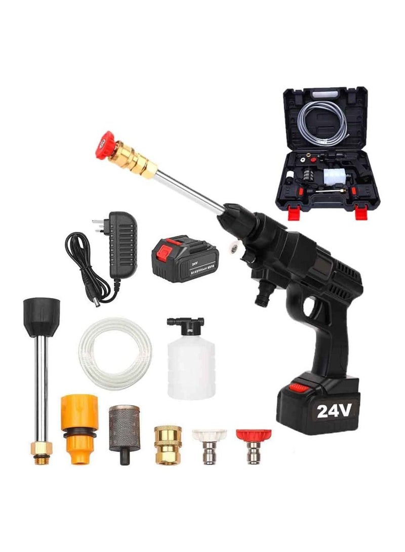 Electric Portable High Pressure Washer Cleaner Machine 200W Max 435PSI/30Bar Handheld Car Cleaning Device  - Image 1