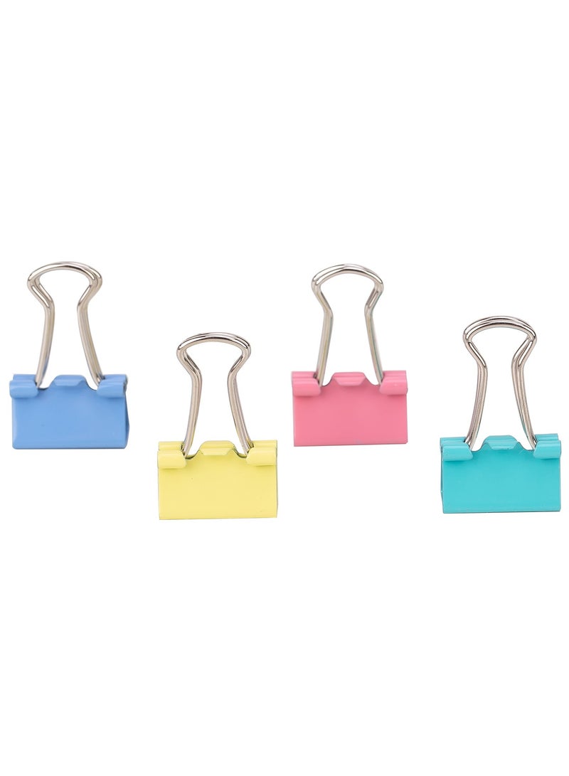 Deli E8556A Binder Clips 15mm, 60PCS, 4 Colors 鈥?ideal for organizing school and office files - Image 3
