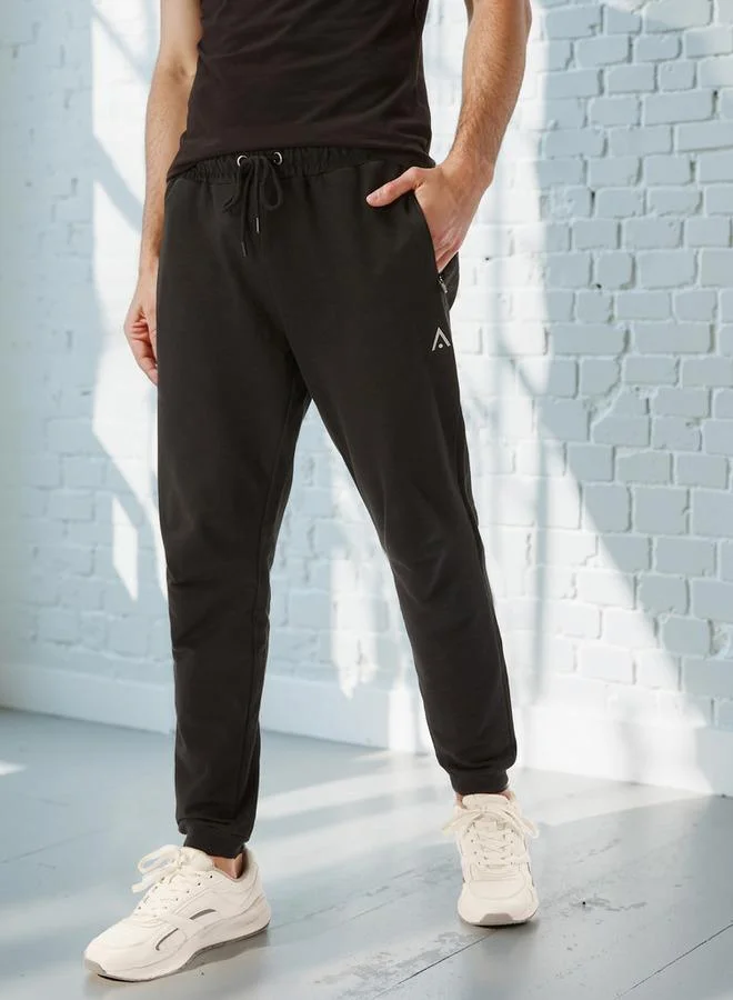 Jog Pants with Pocket Detail and Drawstring