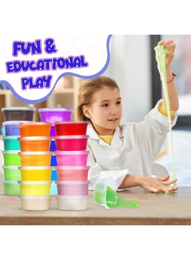 مجموعة سلايم محمولة للأطفال مكونة من 24 قطعة، مجموعة سلايم شفافة من الكريستال 5D، هدايا للأطفال من سن 6 سنوات فما فوق - Image 4