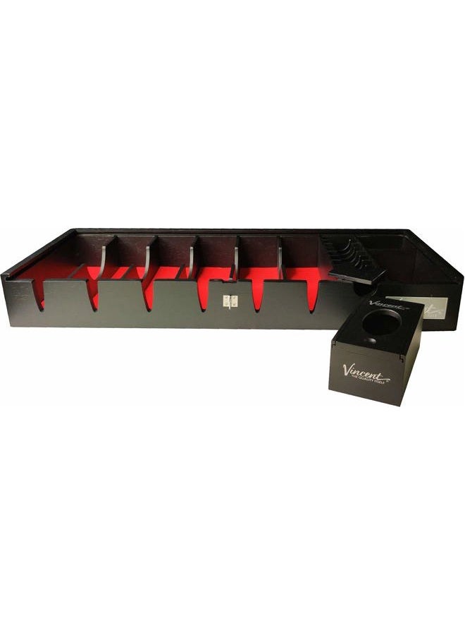 Vincent NEW Vincent Professional Countertop Tray Station Organizer 8 (Black) - Image 3