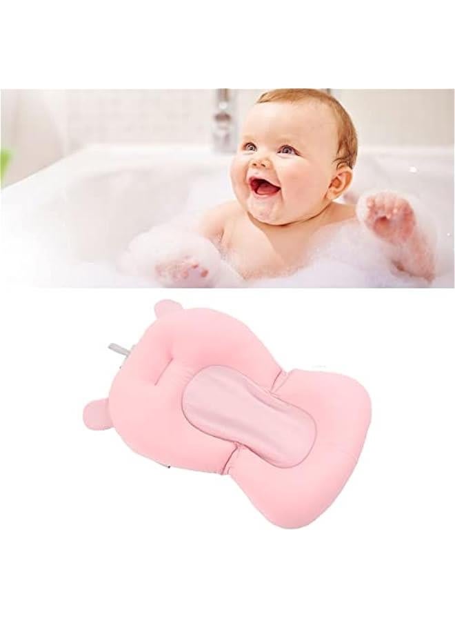Baby Bath Seat Cushion, Floating Bath Support Mat Foldable Adjustable Infant Bath Supporter Newborn Bathtub Seat Cushion Nonslip Baby Bathtub Mat Baby Tub Pillow for 0‑12 Months - Image 3