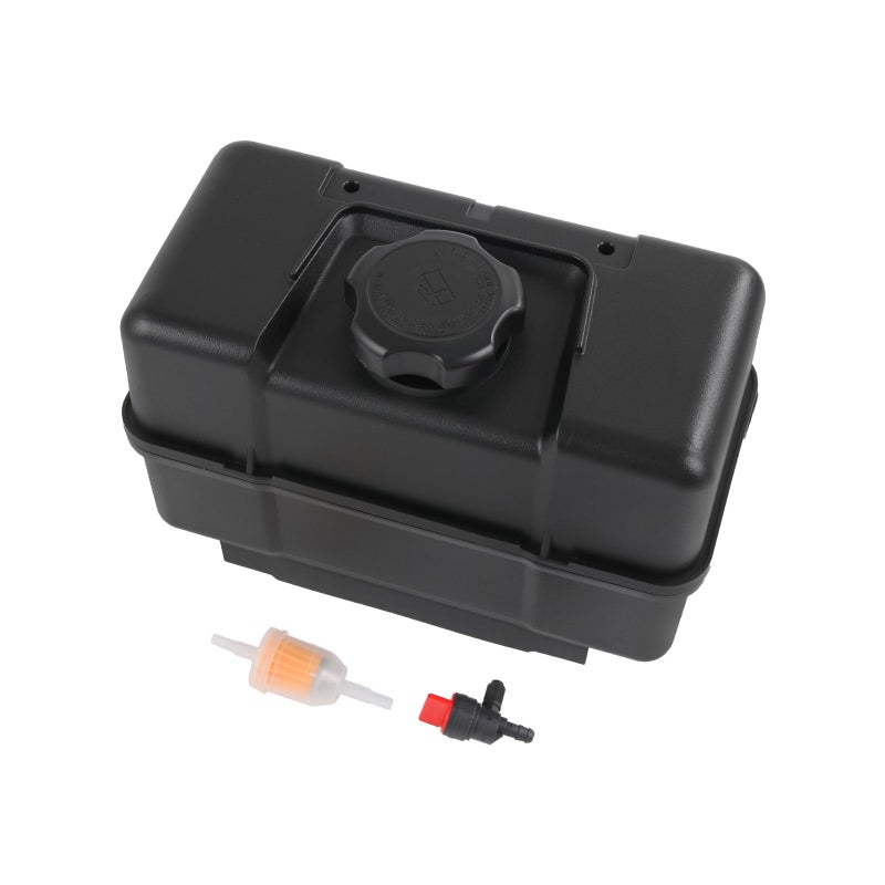 RALBDX 691993 4 Quart Plastic Fuel Tank With Cap & Shut-Off Valve Compatible With Lawn and Garden Equipment Engines,Some Specific Snow Blower,Tiller,Log Splitter Lawnmower Gas Tank For Remote Mounting - Image 1