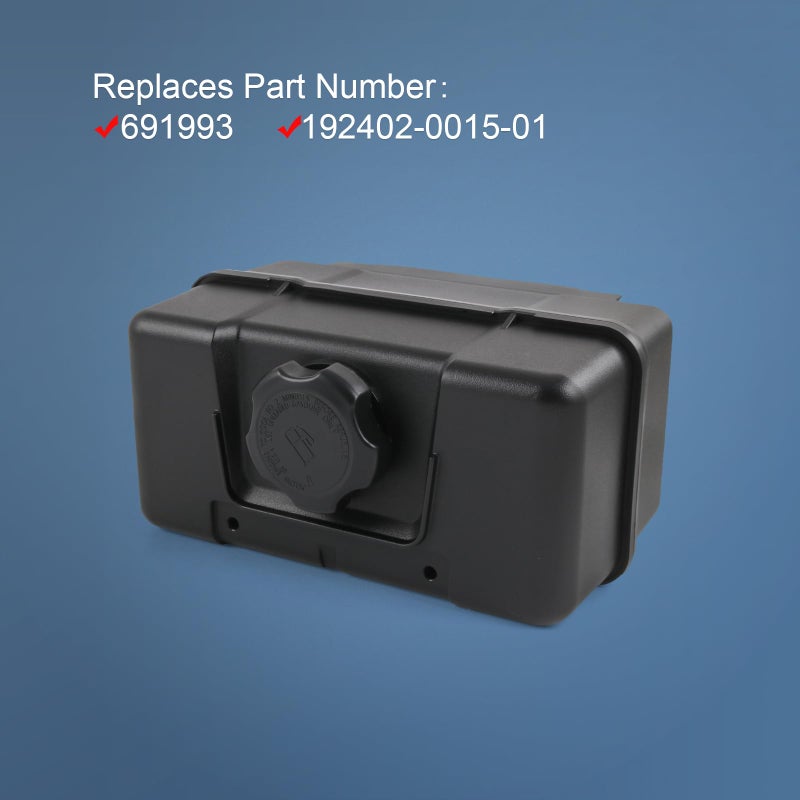 RALBDX 691993 4 Quart Plastic Fuel Tank With Cap & Shut-Off Valve Compatible With Lawn and Garden Equipment Engines,Some Specific Snow Blower,Tiller,Log Splitter Lawnmower Gas Tank For Remote Mounting - Image 2