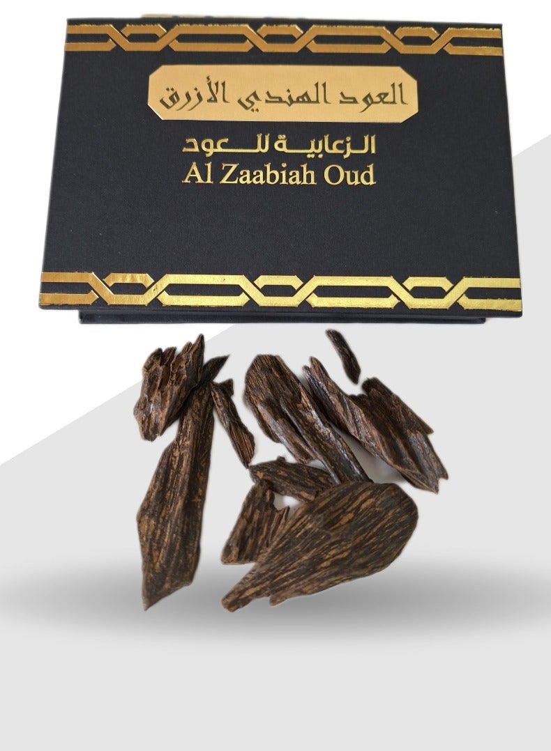 Al Zaabiah Indian Blue Oud – 12g | Premium Natural Incense - Image 2