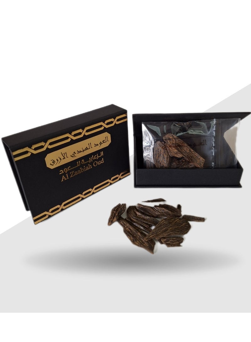 Al Zaabiah Indian Blue Oud – 12g | Premium Natural Incense - Image 3