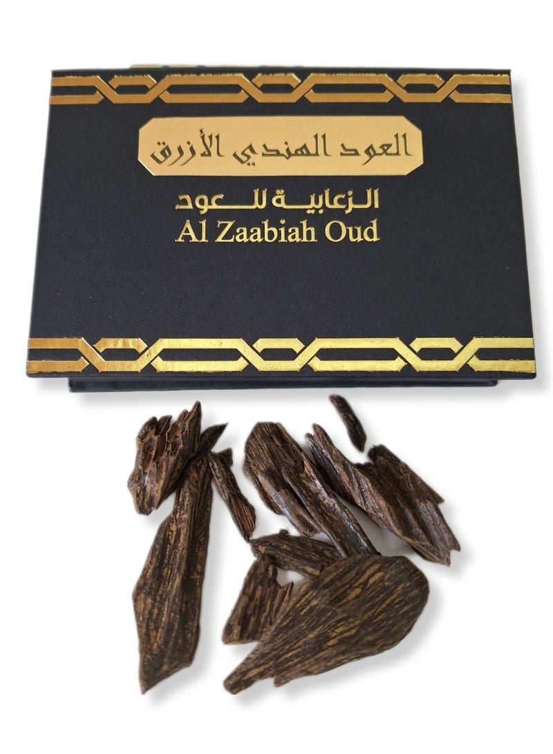 Al Zaabiah Indian Blue Oud – 12g | Premium Natural Incense - Image 1