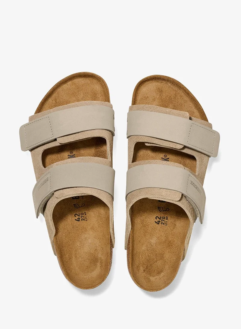 Birkenstock Taupe Uji Regular Fit Sandals for Men | Best Price UAE