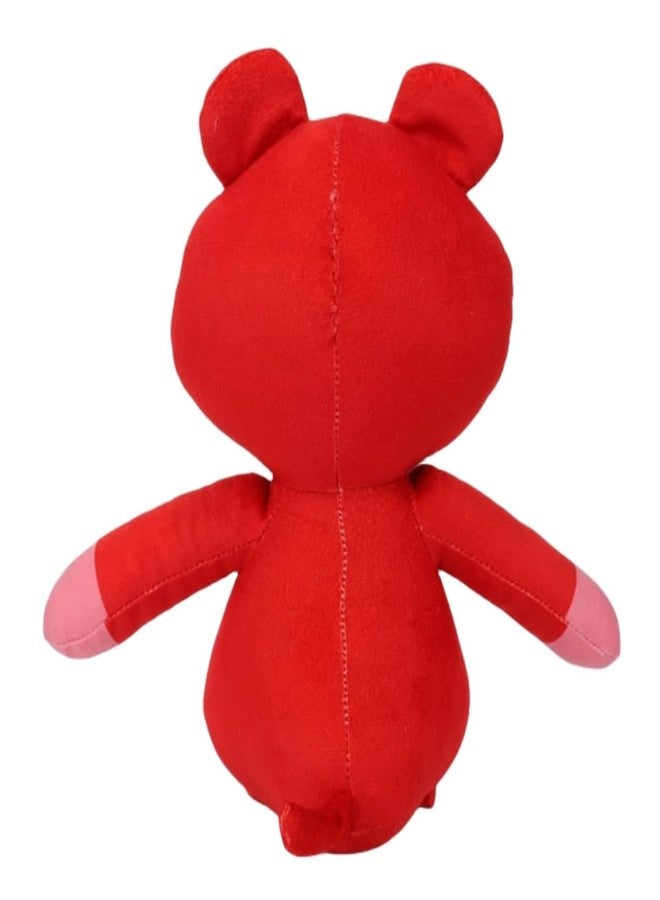 TechMax Solution Red Cute Big Smile Plush Toy Soft Stuffed Cartoon Animal Doll for Kids Hugging Gift Premium Plush Design 30 CM Style 1 - Image 4