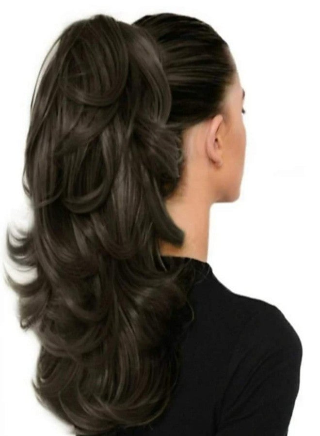 SUPER MARCHE Supermarche Waves 22-Inch Black Claw Clip Ponytail Hair Extensions - Transform with Ease for Effortless Elegance and Instant Glamour (Black) - Image 3
