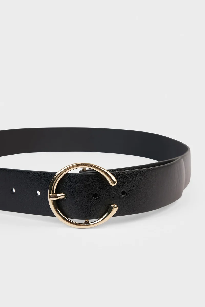 Defacto  Woman Big Clasp Faux Leather Jean Belt for Women | Best Price UAE