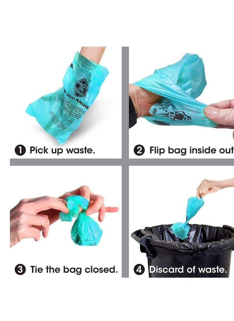 BAGS ON BOARD Dog Bags Dispenser Turquoise Blue  - Image 4