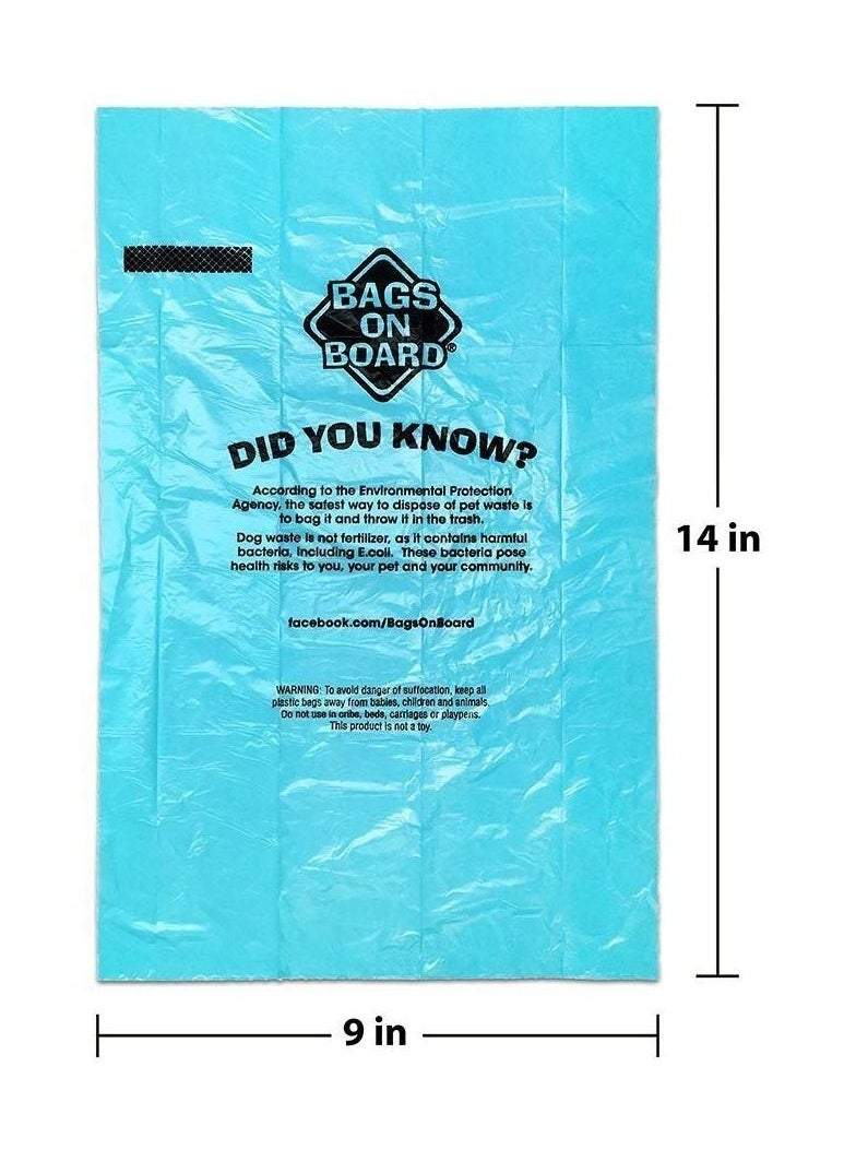 BAGS ON BOARD Dog Bags Dispenser Turquoise Blue  - Image 2