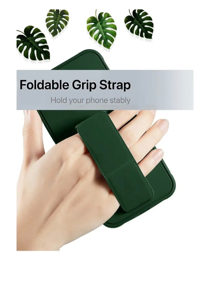 ARMOR Case Cover For Honor X7c With Magnetic Hand Grip 3 in 1 Green - Image 2