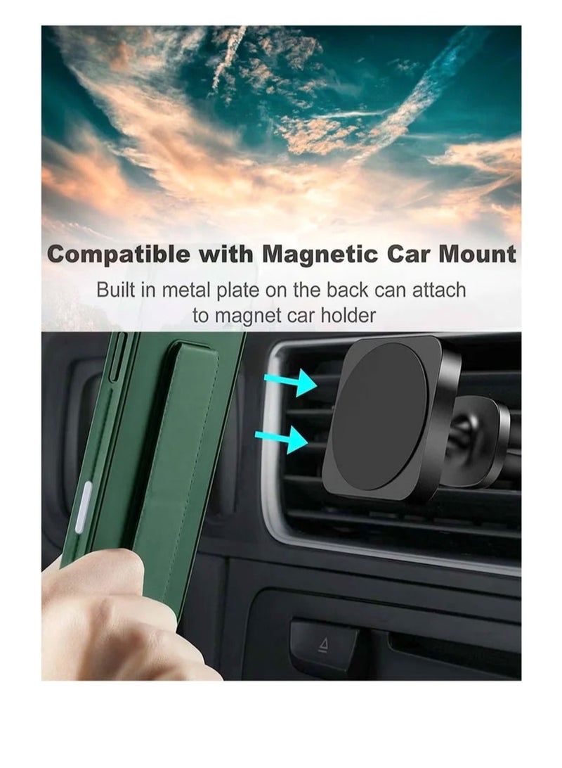 ARMOR Case Cover For Honor X7c With Magnetic Hand Grip 3 in 1 Green - Image 3