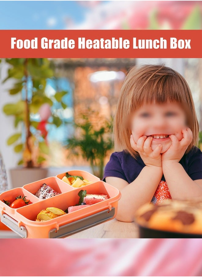 LO.BABY.VE - Lunch Box for Kids Adults,Bento Lunch Box,Lunch Containers for Adults/Kids/Toddler,1300ML-4 Compartment Bento Lunch Box,Microwave & Dishwasher & Freezer Safe,BPA Fre (Pink) - Image 1