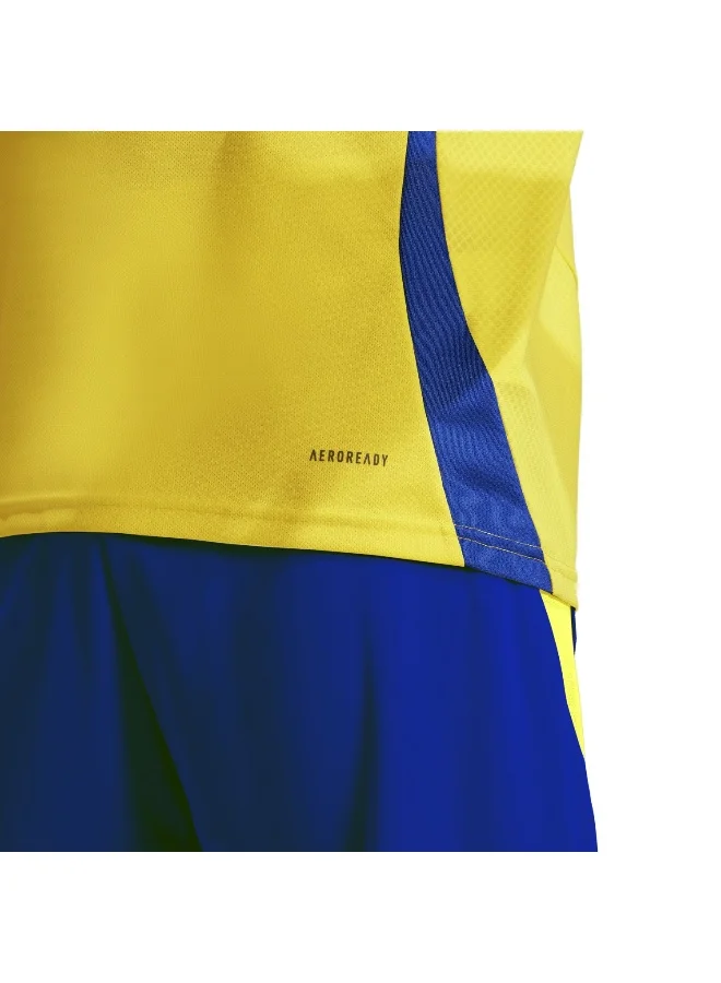 adidas قمصان أنف سي إتش جيرسي صفراء لكرة القدم للرجال مقاس XS