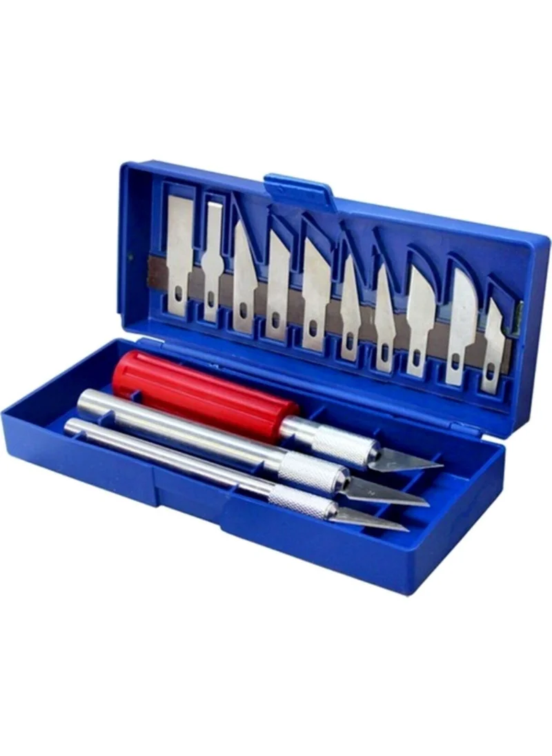 باركوفيكس 16-Piece Professional Premium Quality 13-Blade Nester Knife Set for Hobby Works