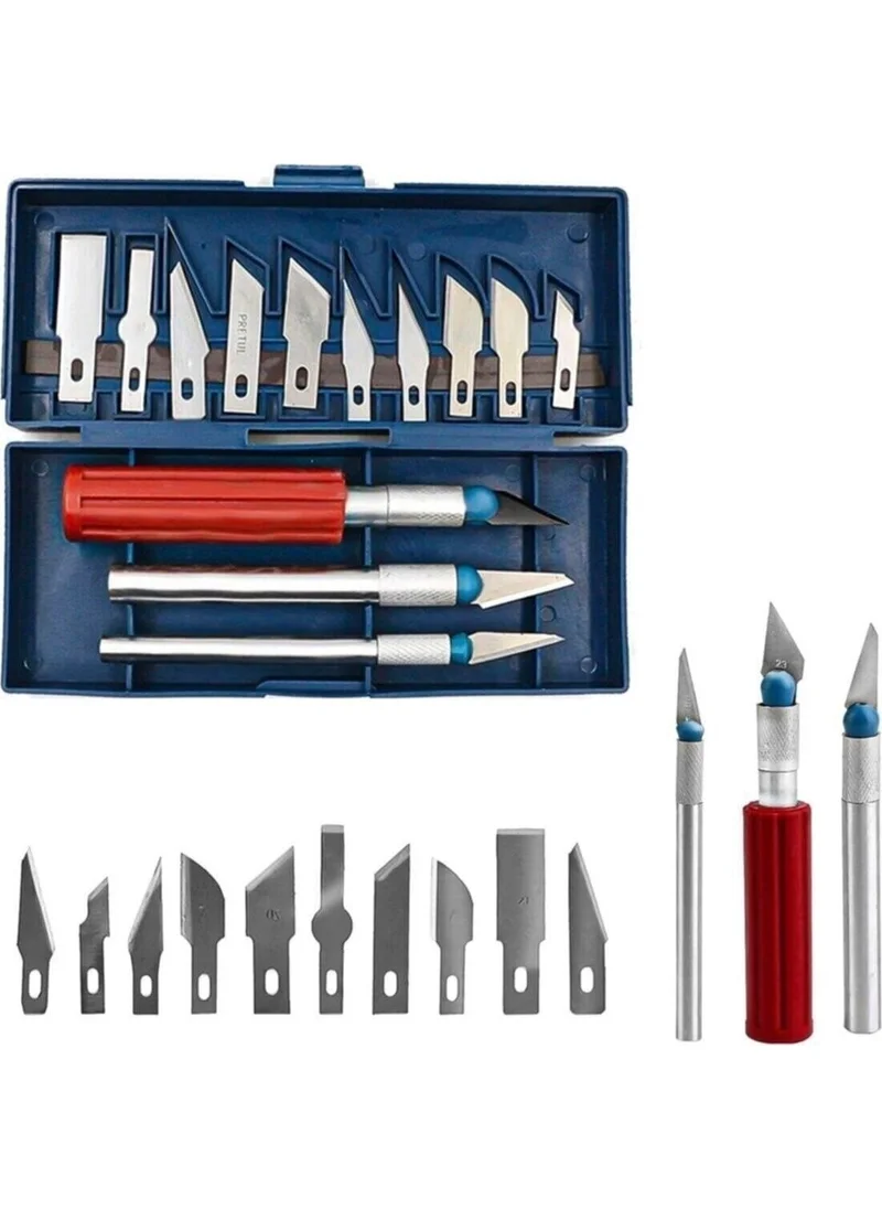 باركوفيكس 16-Piece Professional Premium Quality 13-Blade Nester Knife Set for Hobby Works