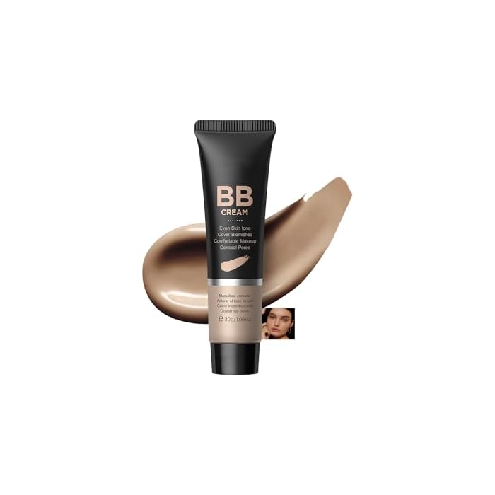 Hydrating BB Cream, Full-Coverage Foundation & Concealer Face Moisturizer for Women Beauty Skin, Even Skin Tone, Oil Control & Cover Flaws, Natural Finish for All Skin Types (Tan 320)