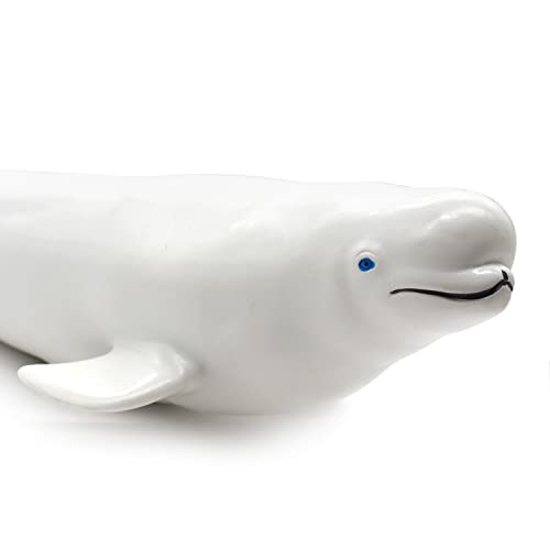 SmilerSmile Simulated Ocean Big Animal, One pc 15Inch Soft Filled Rubber Sea Educational Toys (Beluga) - Image 5