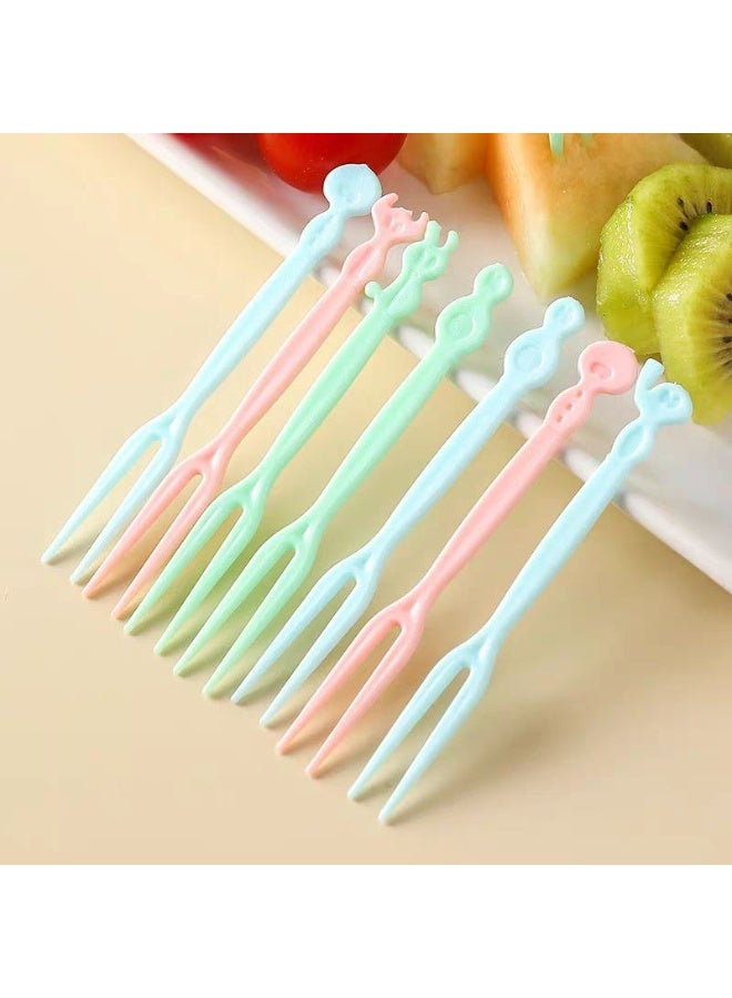 شوك  فواكه صغيرة للأطفال، مثالية للوجبات الخفيفة وأطعمة الحفلات، مثالية لتقديم الفواكه والكعك والحلويات الأخرى أثناء تجمعات الأطفال - Image 1