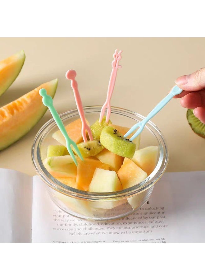 شوك  فواكه صغيرة للأطفال، مثالية للوجبات الخفيفة وأطعمة الحفلات، مثالية لتقديم الفواكه والكعك والحلويات الأخرى أثناء تجمعات الأطفال - Image 2