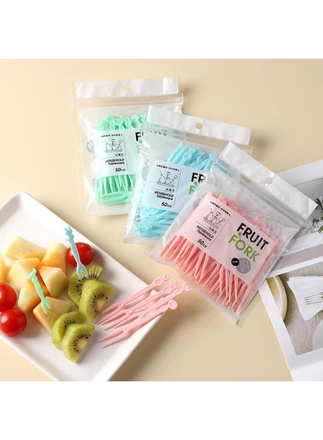 شوك  فواكه صغيرة للأطفال، مثالية للوجبات الخفيفة وأطعمة الحفلات، مثالية لتقديم الفواكه والكعك والحلويات الأخرى أثناء تجمعات الأطفال - Image 3