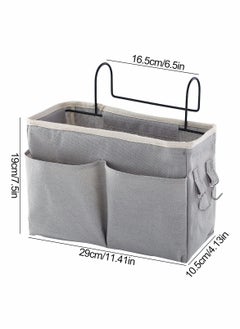 Excefore Bedside Storage Bag, Bed Pockets Baskets, Bedside Hanging Storage Organiser, Dormitory Bed Organiser Caddy Desktop Storage Rack for Home Office School Dorm Room Bunk Bed  - Image 5