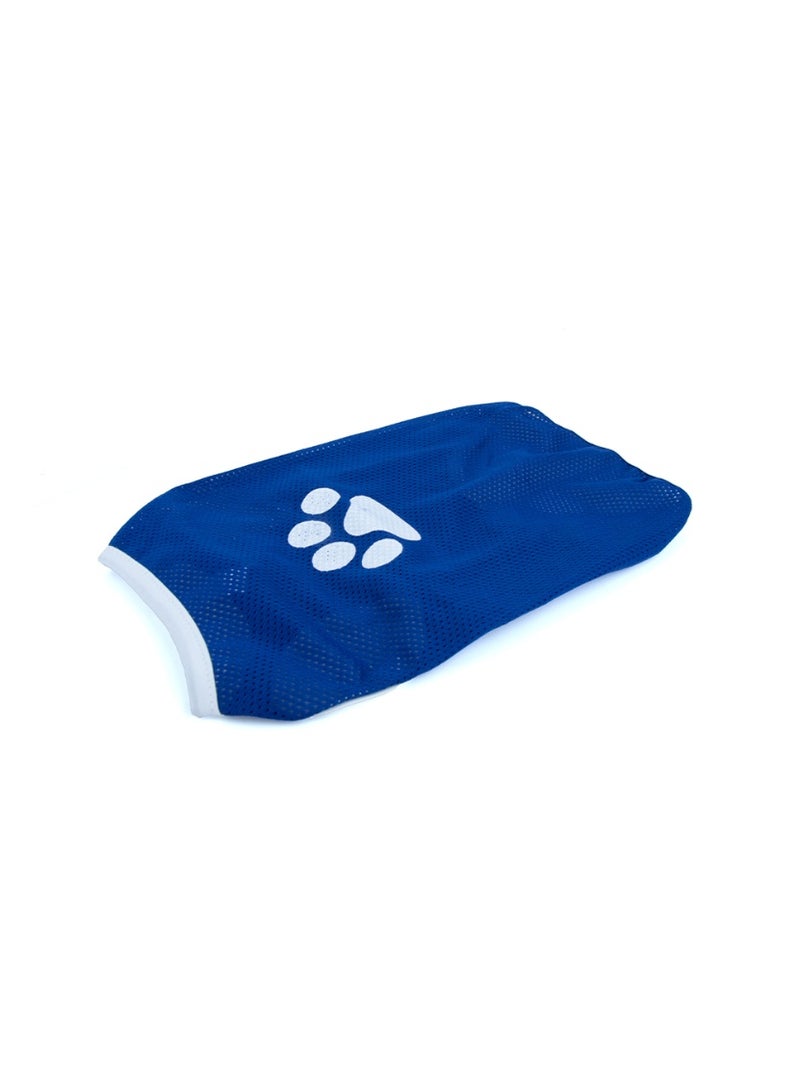 Daiso Pet Clothing Paw Print | Medium | Blue Stylish Outfit for Dogs & Cats - Image 3