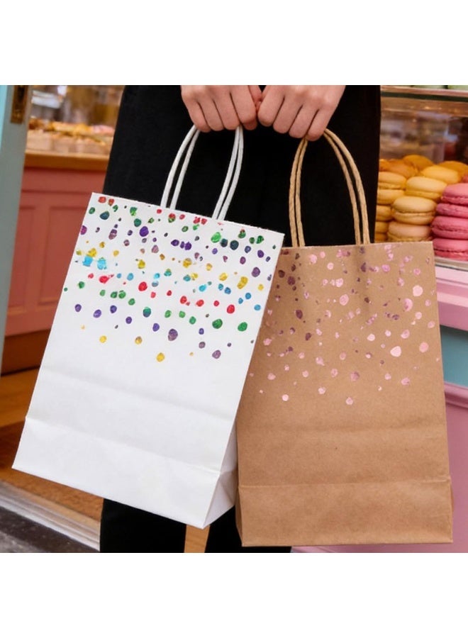 Valentine's Day Gift Packaging Bag Hot Stamping Heart-shaped Kraft Paper Handbag Birthday Wedding Christmas Decor Party Supplies - Image 1