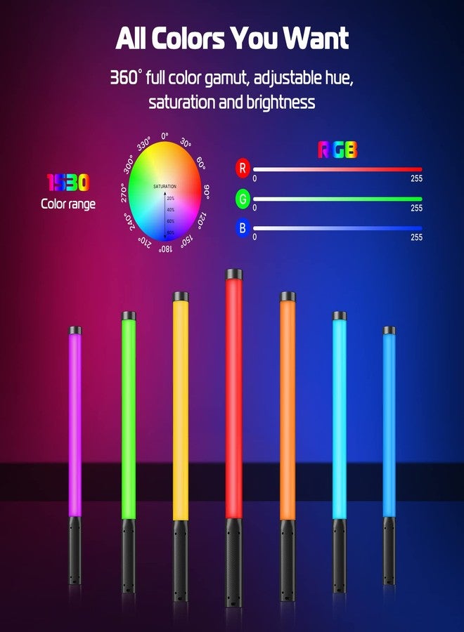 في جيم مصباح فيديو LED محمول باليد من فيجيم RGB، مصباح تصوير فوتوغرافي - Image 2