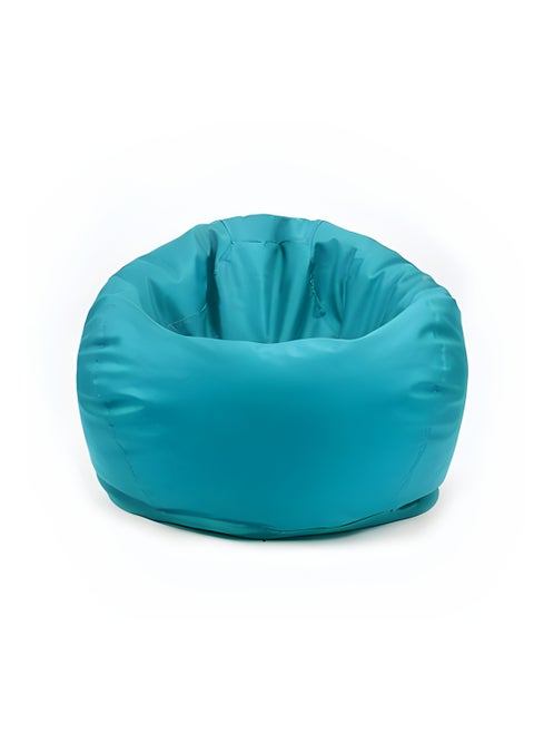 Faux Leather Bean Bag With Polystyrene Beads Filling XS, Cyan